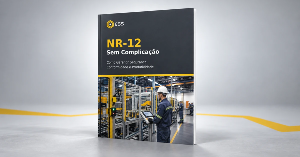 E-book NR-12 Sem Complicação, da ESS Engenharia: como garantir segurança, conformidade e produtividade.